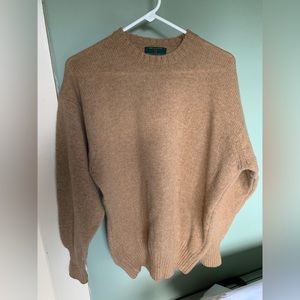 The Scotch House Womens Sweater Size L Camel color EUC